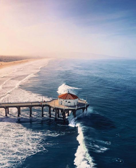 City of Manhattan Beach on Instagram: “🌎 Happy Earth Day, Manhattan Beach! 🌊 We’re filled with pride to live in a City that collectively comes together each day to protect our…” Manhattan Beach Aesthetic, Manhattan Beach California, Manhattan Beach Pier, Beach Pier, Happy Earth Day, Happy Earth, Beach Design, Manhattan Beach, Beach California