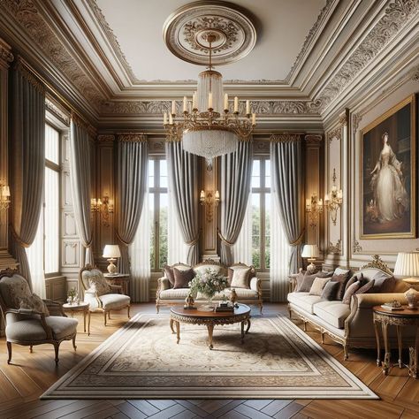 French Neoclassical Style: Elegant French Interiors - ZYYAH French Neoclassical Interior Design, Luxury Neoclassical Interior, French Neoclassical Interior, French Chateau Interiors, French Villa Interior, Neoclassical Decor, French Design Style, Neoclassic Interior, Neoclassical Home