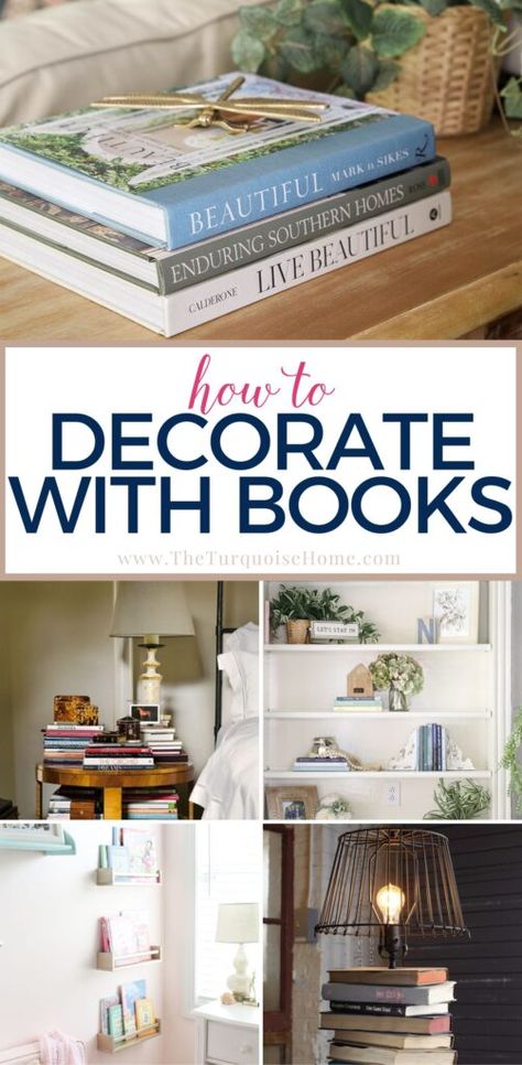 Book Decoration Ideas, Decorating With Books, Book Ledge, Book Decoration, Floating Bookshelf, Design Darling, Bathtub Decor, Display Coffee Table, Bookshelf Styling