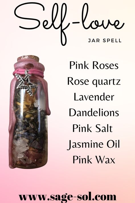 Love Jar Spell, Self Love Jar, Jar Quotes, Angel Sightings, Spiritual Mind, Witches Jar, Spell Bottles, Spells That Actually Work, Spiritual Items