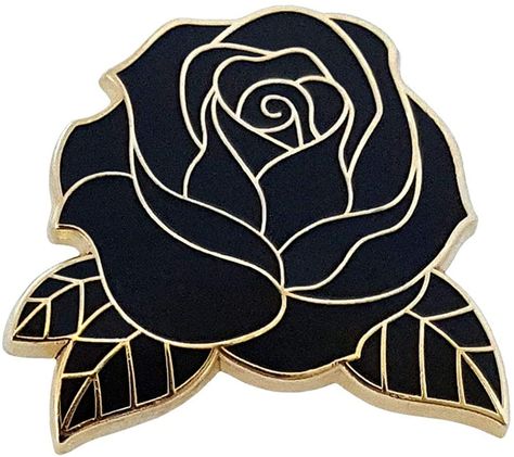 Pinsanity Black Rose Enamel Lapel Pin : Amazon.ca: Clothing, Shoes & Accessories Rose Brooch, Holiday Theme, Mardi Gras Gifts, Shirt Bag, Enamel Lapel Pin, Holiday Themes, Black Enamel, Lapel Pin, Black Rose