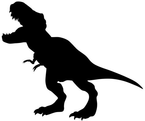 Dino Silhouette, Dinosaur Template, Clip Art Black And White, Dinosaur Clip Art, Tree Rex, Dinosaur Silhouette, Dinosaur Room, Scary Funny, Dinosaur Crafts