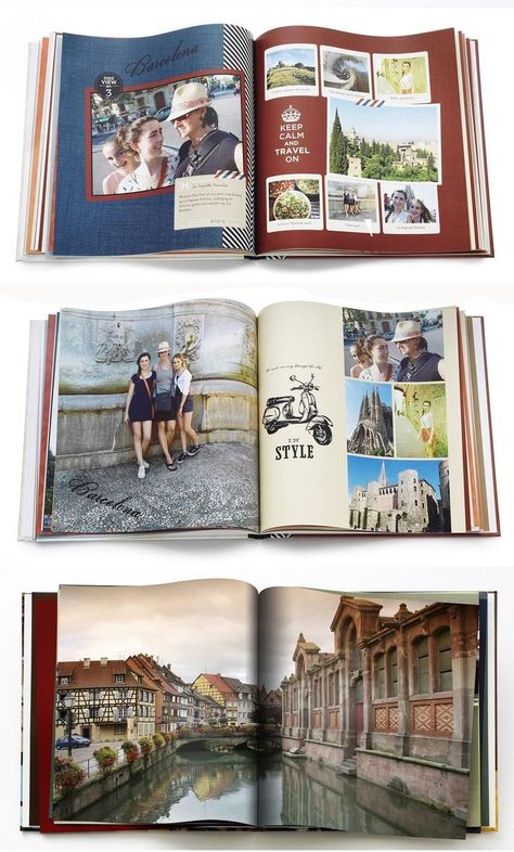 Album Photo Voyage, Shutterfly Photo Book, Staging Business, Photo Book Inspiration, Family Yearbook, Photobook Layout, Custom Photo Books, Travel Photo Album, Photobook Design