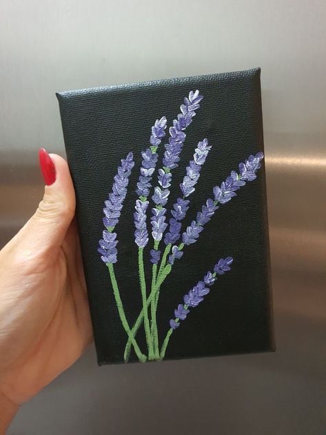 Small Nature Painting Ideas, Time Consuming Art Projects, Small Flower Painting Ideas, Płutno Aesthetic, Tiny Canvas Painting Ideas Easy, Girly Painting Ideas, Cute Mini Paintings Easy, Mini Paintings Simple, Cute Painting Ideas Easy