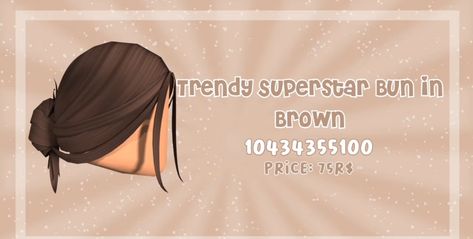 Brown Bun Roblox Code, Brown Bun Bloxburg Codes, Bloxburg Brunnet Hair Codes, Bloxburg Brown Hair Codes Bun, Brown Bloxburg Hair, Bloxburg Claw Clip Hair Code, Bloxburg Codes For Hair Brown, Hair Codes For Berry Ave Brown, Bloxburg Brown Hair