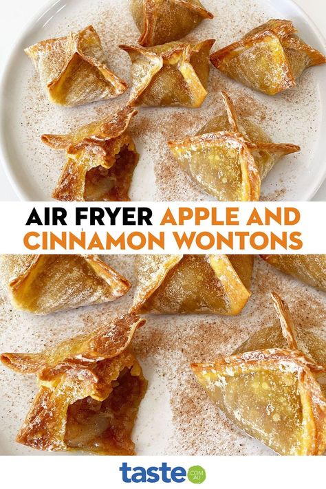 Apple Cinnamon Bites, Soft Apples, Apple Pie Bites, Apple And Cinnamon, Apple Bite, Wonton Recipes, Classic Apple Pie, Canned Apples, Wontons