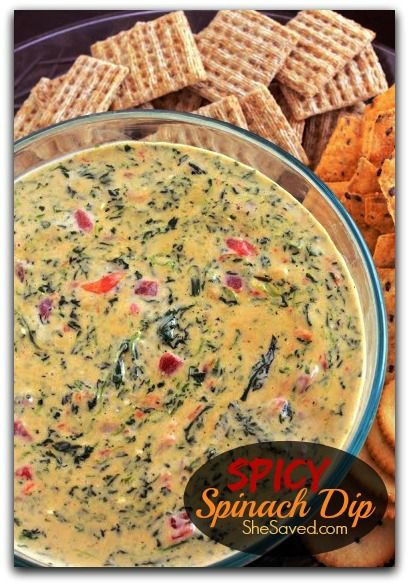 This Spicy Spinach Dip recipe is so easy to make and a perfect, unique game-day dish to kick the party up a notch. . Spicy Spinach Dip, Spicy Spinach, Rotel Dip, Spinach Dip Recipe, Tailgate Food, Spinach Dip, Finger Food Appetizers, Yummy Dips, The Don