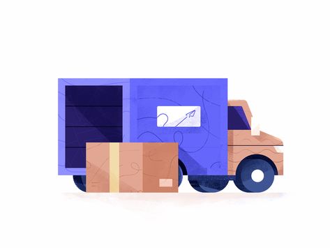 Friday Illustration, Truck Illustration, Logistics Design, Truck Images, Simple Icon, Car Illustration, Flat Illustration, Illustration Character Design, Visual Design