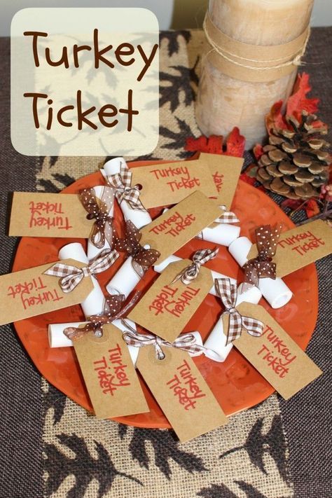 Turkey Ticket, Thanksgiving Traditions Family, Thanksgiving Treats, Thanksgiving Diy, Thanksgiving Traditions, Thanksgiving Family, Thanksgiving Games, Family Thanksgiving, Thanksgiving Kids