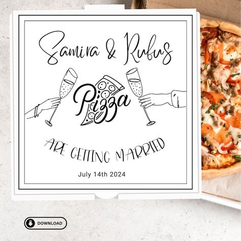 Wedding Pizza Box Personalizable, Pizza Box Custom Wedding Pizza Box, Wedding Favor Pizza Party Custom Pizzaz Box Pizza Box, Pizza Boxes, Pizza Party, Custom Boxes, Wedding Favor, Custom Wedding, Wedding Favors, Pizza, Cricut