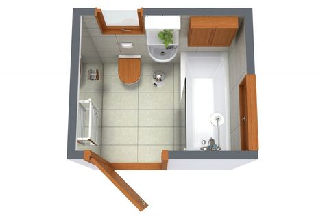 Small Square Bathroom Craftsman Style 3D Floor Plan Square Bathroom Design, Small Square Bathroom, Square Bathroom Layout, Bathroom Craftsman, Craftsman Style Bathroom, Bathroom Floor Plan, Square Bathroom, Bathroom Plan, Bathroom Design Layout