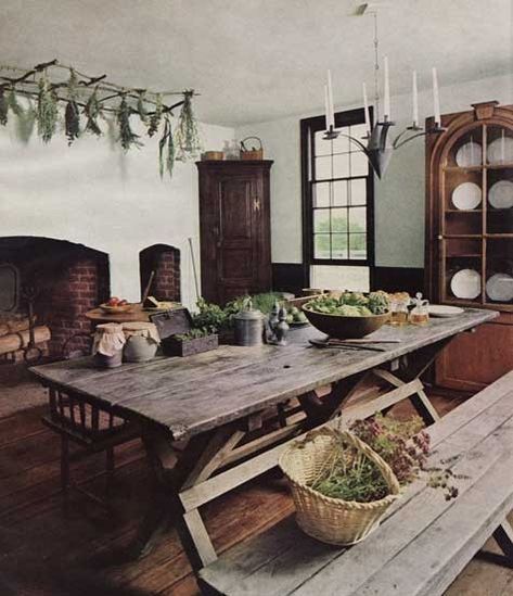 Deco Champetre, Casa Vintage, Italian Home, Rustic Kitchen, Rustic Dining Table, Home Fashion, Room Table, Country Kitchen, Dining Room Table