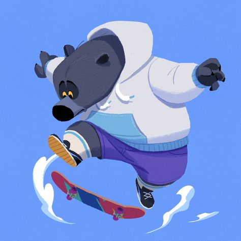 character & illustration 08 on Behance Bear Character Design, Digital Art Animation, Painting Animation, Art Skills, Bear Character, Art Animation, Bear Illustration, Production Design, Game Character Design