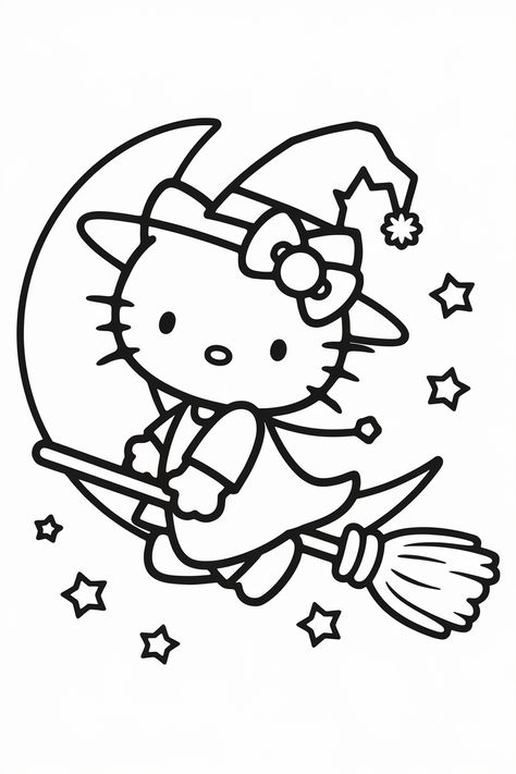 hello kitty printables Spooky Hello Kitty, Baddie Coloring Pages, Coloring Sheets Free Printable, Hello Kitty Coloring Pages, Kitty Coloring Pages, Halloween Coloring Pages Printable, Halloween Hello Kitty, Hello Kitty Colouring Pages, Fall Coloring