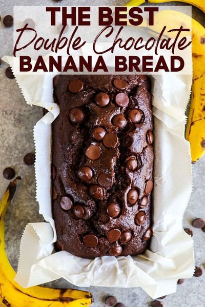 Best Moist Banana Bread Recipe, Best Moist Banana Bread, Double Chocolate Banana Bread, Chocolate Chip Banana Bread Recipe, Chocolate Banana Bread Recipe, Peanut Butter Banana Bread, Banana Bread Recipe Moist, Medicine Tips, Moist Banana Bread