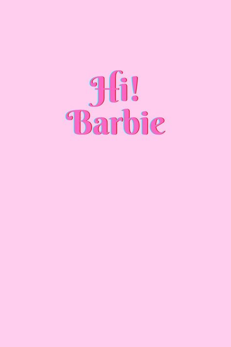 Hi Barbie Lockscreen | Barbie Them | Pink Aesthetic LockScreen | Sbnm Ahmd Barbie Lockscreen, Pink Aesthetic Lockscreen, Hi Barbie, Message Wallpaper, Angel Wings Art, Aquarius Truths, Aesthetic Lockscreen, Barbie Cartoon, Barbie Costume