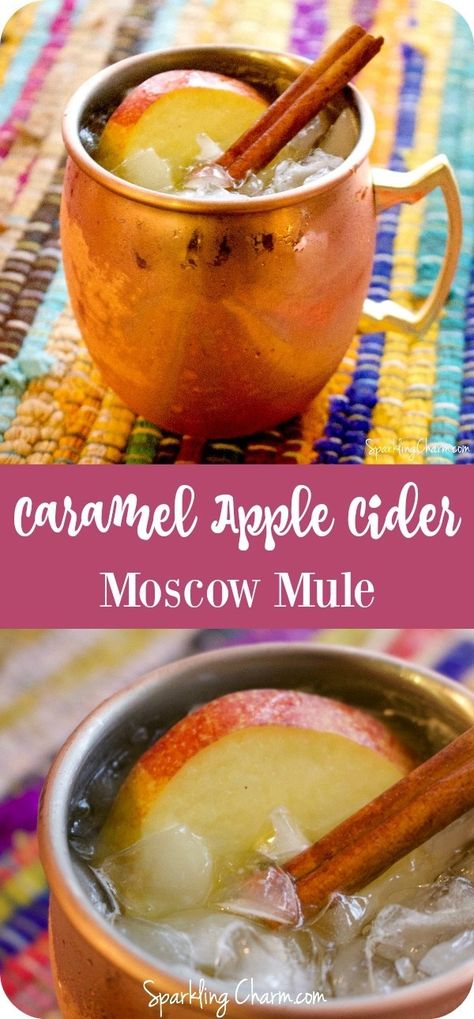 Apple Cider Moscow Mules, Caramel Apple Cider Mule, Thanksgiving Mule Recipe, Apple Moscow Mule, Apple Cider Mule, Cider Moscow Mule, Cider Mule, Cocktail Moscow Mule, Cocktails Thanksgiving