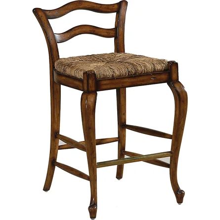 Maitland-Smith Provencal Avignon Cottage 26" Bar Stool | Perigold Woodbridge Furniture, Maitland Smith, Counter Bar Stools, Kitchen Bar Stools, Avignon, Custom Upholstery, Counter Stool, Counter Stools, Bar Stool