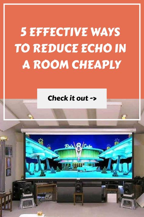 5 effective ways to reduce echo in a room cheaply. Check it out. Fiberglass Insulation, Soundproof Room, Foam Panels, Home Theater Rooms, Theater Room, Acoustic Panels, Hard Floor, Sound Waves, Sound Proofing