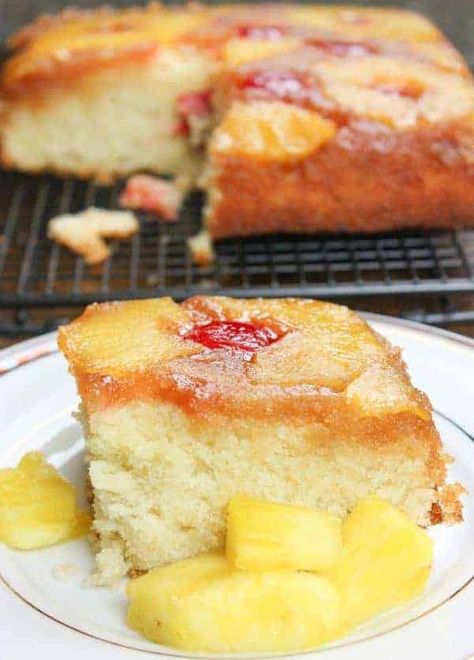 Homemade Pineapple Upside Down Cake Homemade Pineapple Upside Down Cake, Pineapple Upside Down Cake Recipe, Upside Down Cake Recipe, Southern Recipe, Lemon Pound Cake Recipe, Fluffy Cake, Cake Recipes From Scratch, Pineapple Upside, Pineapple Upside Down Cake