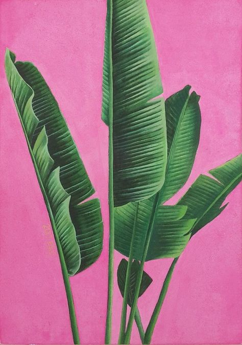 Acuarela Ideas, Tropical Art, Plant Illustration, Plant Art, Botanical Wall Art, Leaf Art, Botanical Art, Painting Inspiration, Green Leaves