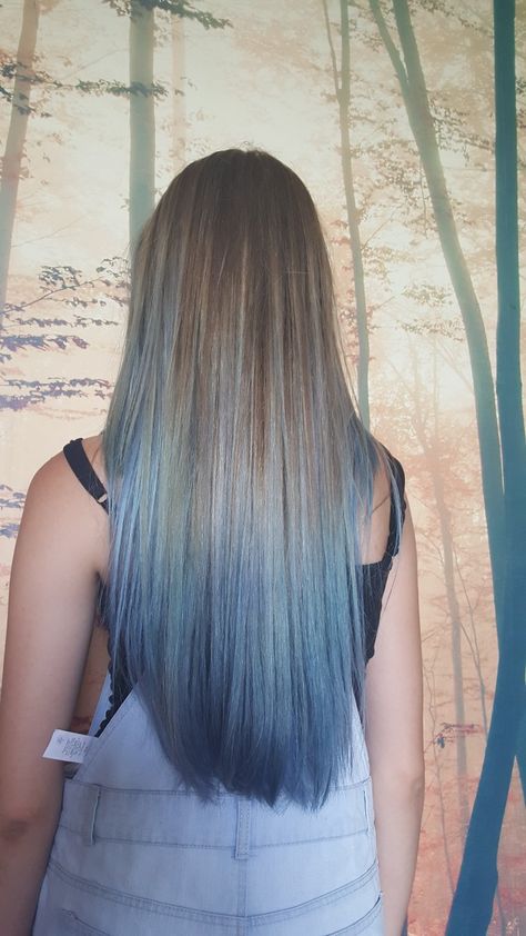 Dirty blonde- blue balayage Blond To Blue Ombre Hair, Blue Balayage Blonde, Blonde And Blue Hair Ombre, Dirty Blonde Hair With Blue Highlights, Blonde Hair Blue Highlights, Highlights On Dark Blonde, Blue Highlights In Blonde Hair, Highlights On Dark Blonde Hair, Highlights Dirty Blonde