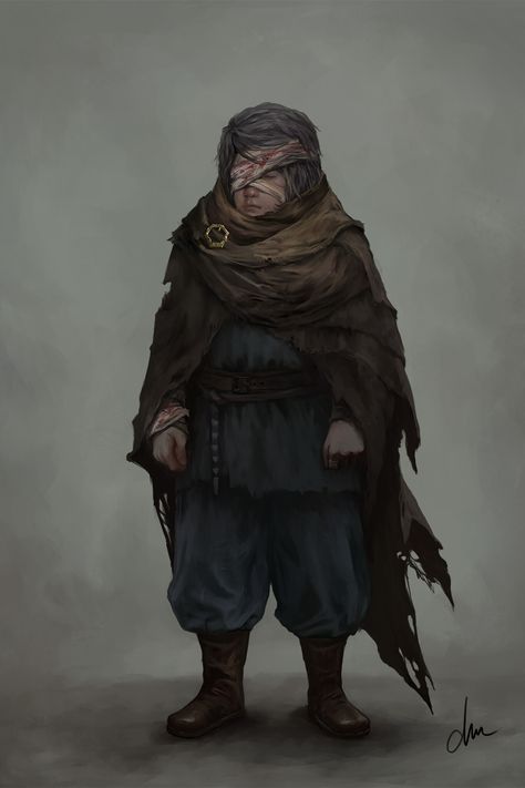 ArtStation - The Cursed Child - D&D Personal Project, Dai Nguyen Evil Children, Creepy Kids, Kids Hero, Kid Character, Concept Art Character, Dnd Art, Fantasy Warrior, Medieval Fantasy, Dnd Characters