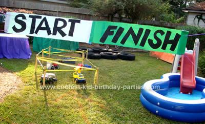 Games Obstacle Course Party, Monster Truck Birthday Party Ideas, Truck Birthday Party Ideas, Birthday Party Theme Ideas, Monster Truck Birthday Party, Dump Truck Birthday Party, Tmnt Birthday, Party Theme Ideas, Truck Games