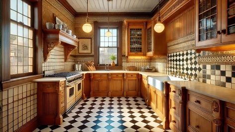 1930s Kitchens: Everything You Need to Know About Classic Styles | ArchitectureCourses.org 1930s House Kitchen, 1900 Kitchen Design, 1930 Interior Design 1930s House, 1920s Inspired Kitchen, 1930 Kitchen 1930s Style, 40s Interior Design, 1920s Kitchen Original, 1940s House Interior, 20s Kitchen