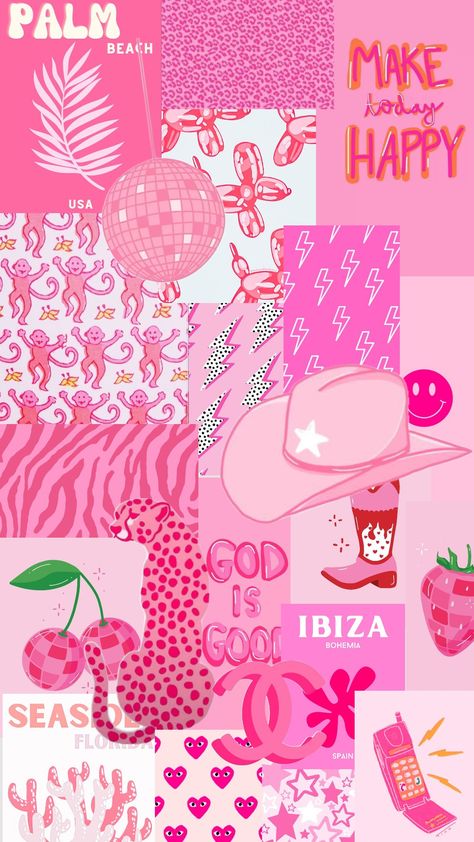 Preppy collage ! 💗🪩#preppyinspo #decor #preppy #inspo #preppywallpaper #wallpaper #pink Peppy Style Aesthetic Wallpaper, Pastel Pink Preppy Wallpaper, Preppy E Wallpaper, Preppy Ipad Wallpapers, Cute Collage Pictures, Pink Astethic Wallpapers, Preppy Asthetics Wallpaper, Pink Preppy Background, Pink Collage Pictures