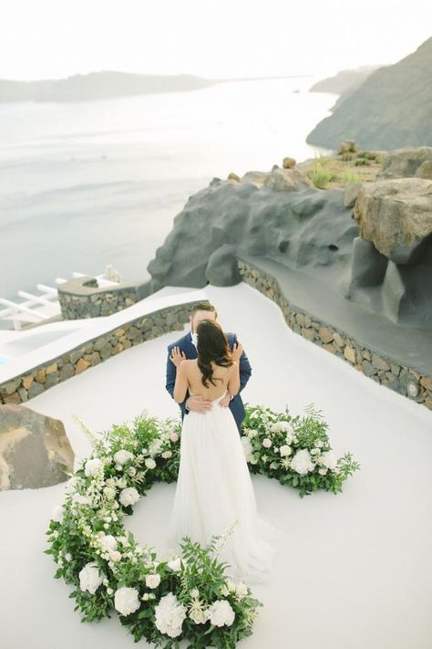 Wedding Arch Alternative, Floral Alter, Aisle Florals, Beach Wedding Arch, Ceremony Florals, Greenery Flowers, Mykonos Wedding, Modern Elopement, Santorini Wedding