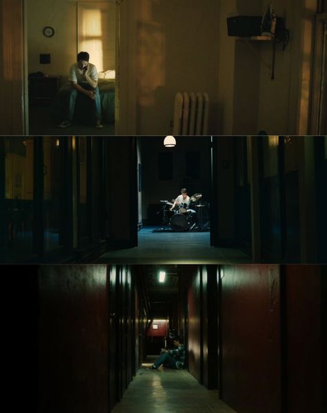 Whiplash / Isolation (2014), d. Damien Chazelle, d.p. Sharone Meir Indoor Movie Night, Camera Tutorial, Cinematography Lighting, Damien Chazelle, Filmmaking Cinematography, Cinema Colours, Cinematic Lighting, Movie Shots, Film Studies