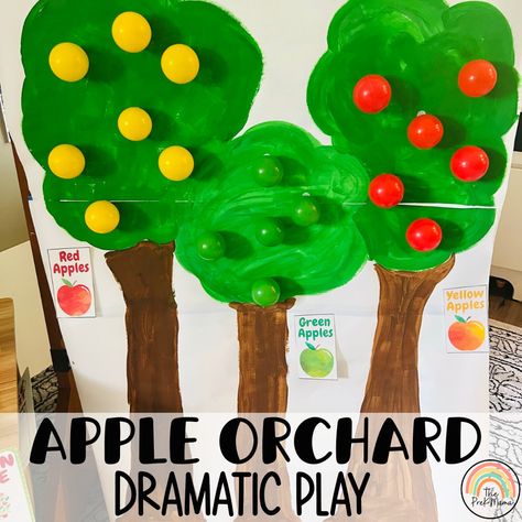 Apple Orchard Dramatic Play, Pretend Play, Classroom Dramatic Play, Home Dramatic Play, Playroom, Restaurant, Classroom Décor This apple orchard dramatic play is perfect for fall dramatic play. Lots of printables included for a variety of ways to set up and play. Includes: - Menu - Open/Close Sign - Order Forms - Apple Banner - Name Tags - Item Cards - Many different signs for a variety of play - Apple Pie Recipe - Apples, pie, apple butter, bushel of apples, and candy apple. Preschool Apple Dramatic Play, Apple Themed Dramatic Play, Apple Stand Dramatic Play, Apple Orchard Dramatic Play Printables Free, Pretend Play Apple Orchard, Apple Tree Farm, Preschool Apple Theme, Yellow Apple, Apple Preschool