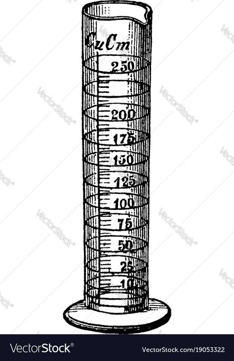 Graduated Cylinder Drawing, Cylinder Drawing, Lab Apparatus, Measuring Cylinder, Graduated Cylinders, Graduated Cylinder, Engraving Illustration, Line Drawing, Drawing Sketches