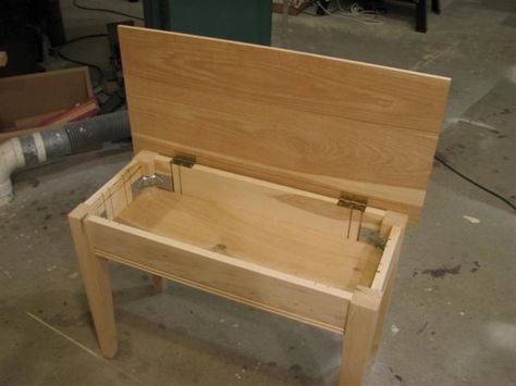 Diy Piano, Diy Bank, Woodworking Shows, Piano Stool, Woodworking Bench Plans, Woodworking Bed, Woodworking Logo, Piano Bench, Bench Diy