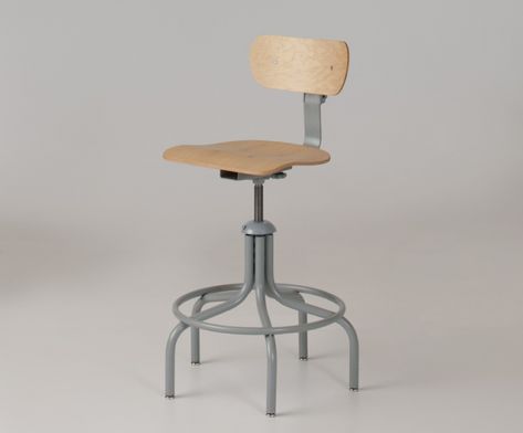 Schoolhouse Electric Drafting Stool with Birch Seat, Remodelista Ikea Sundvik, Surface Mounted Light Fixture, Eames Dining Chair, Rocking Chair Pads, Standing Desk Chair, School House Lighting, Schoolhouse Electric, Drafting Chair, Ikea Desk