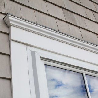 Pvc Window Trim, Exterior Window Trim Ideas, Exterior Window Trim, Exterior Door Trim, Vinyl Window Trim, Window Molding Trim, Exterior Window, Pvc Moulding, Vinyl Doors