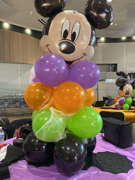 Disney Halloween Skeleton, Mickey And Minnie Halloween Birthday Party, Mickey Mouse Halloween Trunk Or Treat, Mickey Minnie Halloween, Disney Halloween Centerpieces, Mickey Mouse Halloween 1st Birthday Party, Mickey Mouse Halloween Theme Party, Disney Halloween First Birthday, Mickey Mouse Birthday Halloween