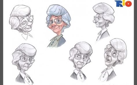 Sketch grandma by Angel J, via Behance Granny Drawing Character Design, Granny Character Design, Grandma Drawing Character Design, Grandma Illustration Character, Grandma Character Design, Grandma Drawing, Grandma Illustration, Cartoon Grandma, 얼굴 그리기