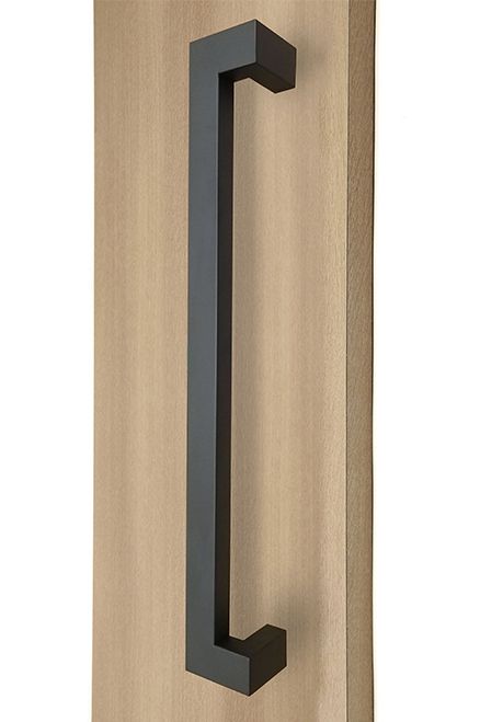 45 degree rectangular door pull handle available with multiple finish and suitable for conference rooms, bathrooms, bedrooms, entry doors, gates and shower doors. Entry Door Handle, Stainless Steel Door Handles, Entry Door Handles, Steel Entry Doors, Door Handles Modern, Door Handle Design, Gate Handles, Metal Doors, Black Door Handles