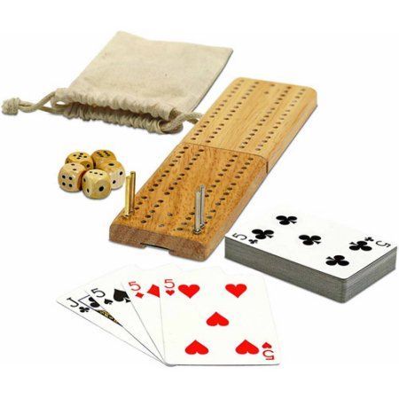 Crib Board, Cribbage Pegs, Plastic Playing Cards, Wooden Dice, Travel Crib, Playing Card Games, Small Games, Cribbage Board, Family Board Games