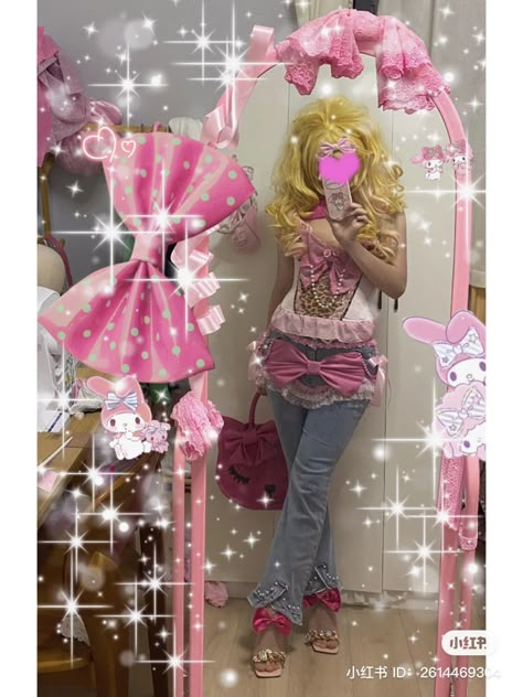 Ajego Gyaru Fashion, Gyaru Shein Finds, Gyaru Outfit Board, Gyaru Dti Fits, Hime Gal Gyaru Outfit, Lace Makeup, Gyaru Leapord Print, Agejo Gyaru, Hime Gyaru