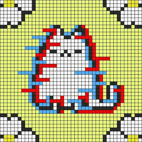 Small Pixel Art Grid, Small Pixel Art Pattern, Crochet Pixel Art, Baby Toys Crochet, Cat Pixel Art, Pixel Crochet Blanket, Pixel Cat, Perler Pattern, Game Sprites