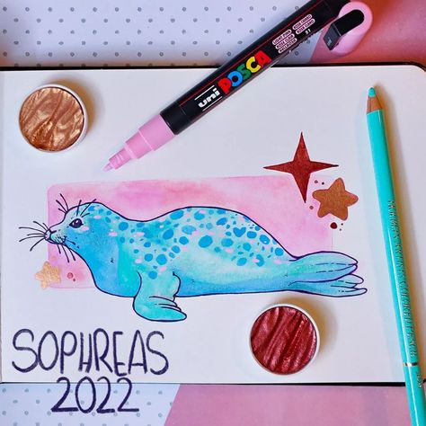 Sketchbook Spread, Crafts 2023, Markers Art, Posca Art, Watercolor Journal, Gouache Art, Easy Doodles Drawings, Tired Eyes, Marker Drawing