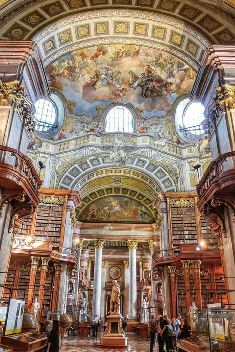 Gorgeous Libraries, Library Vienna, Austrian National Library, Libraries Around The World, George Peabody Library, Beautiful Libraries, Peabody Library, Royalty Core, St Florian