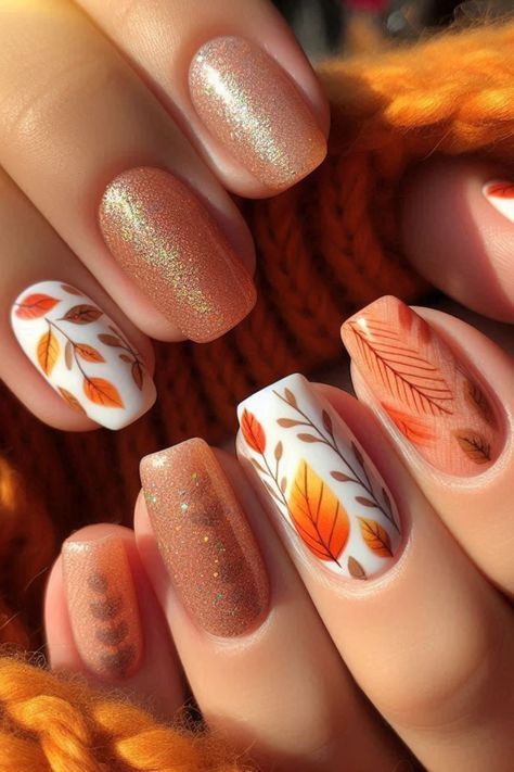 Cozy Nails Aesthetic, September Reset, Stylish Manicure, Nails October, Nail Options, Autumn Manicure, Boho Business, Simple Spring Nails, Nails Autumn