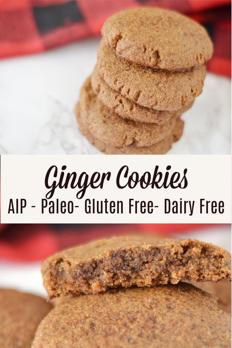 Aip Gingerbread Cookies, Aip Dessert Recipes, Aip Cookies, Aip Treats, Aip Paleo Desserts, Aip Baking, Aip Recipe, Aip Protocol, Aip Snack