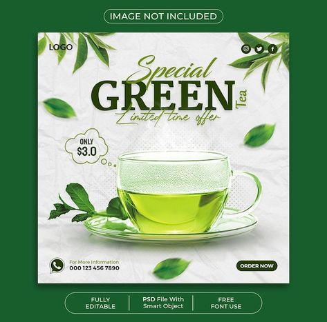 Tea Packaging Design Ideas, Tea Banner Design, Tea Social Media Post, Tea Social Media, Tea Poster Design, Tea Logo Design, Tea Template, Tea Poster, Tea Herbs