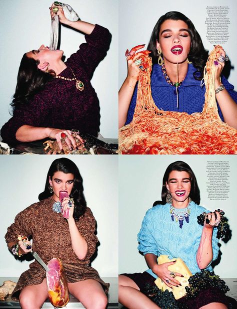 foto session Crystal Renn, Guy Bourdin, French Vogue, Eat The Rich, Carine Roitfeld, Terry Richardson, Conde Nast, Deadly Sins, Vogue Paris