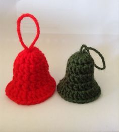 Crochet Bell Christmas Ornament Crocheted Christmas Bells, Crochet Christmas Bell Ornaments, Crochet Bell Ornament Free Pattern, Crochet Bell Ornament, Crochet Bell Pattern, Crochet Bells Pattern Free, Crochet Christmas Bells Pattern Free, Free Crochet Christmas Ornaments Pattern, Bell Crochet Pattern